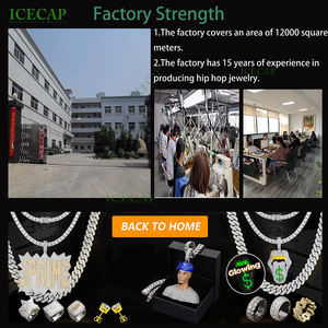 Colar Masculino de Joias Finas Corrente Cubana de Moissanite VVS Personalizada de 20mm em Prata 925 de Dois Tons - Product Image 6