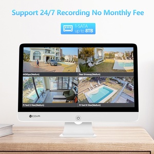 NVR PoE de 8 <span class=keywords><strong>Canales</strong></span> 4COVR con Monitor LCD, <span class=keywords><strong>Grabador</strong></span> de Video en Red 4K, Monitor <span class=keywords><strong>CCTV</strong></span> de 15.6 Pulgadas, Compatible con Cámaras IP de 8MP, Visualización por Aplicación - Product Image 4