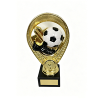 Trofeo de Fútbol Personalizado en Metal Chapado en Oro con Grabado UV, Premio para Portero de Fútbol con Base para Competiciones Deportivas