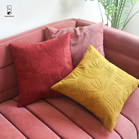 24 printemps été plaine plante 100% Ramie taie d'oreiller couverture chaude feuille gaufrée housse de coussin décorative