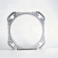 Casing Motor Aluminium Ekstrusi Persegi, Housing Heat Sink CNC, Casing Motor Servo untuk Peralatan Otomasi EV