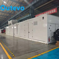 Générateur diesel insonorisé Mitsubishi 400-600KW en conteneur pour usines de ciment et d'acier, construction de ponts