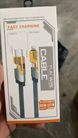 Câble de charge rapide 4-en-1 USB-C et USB 3.2 6A compatible avec iPhone, Android, ordinateurs portables et téléphones mobiles