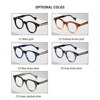 OTW6005 Lunettes de vue ovales de luxe en titane de haute qualité Lunettes de vue élégantes pour hommes et femmes avec motif solide