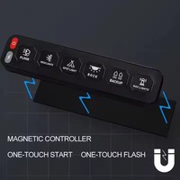 Vente directe usine – Panneau de commande à 4 interrupteurs sans fil avec voyants LED, 12 V universel pour excavatrices et véhicules tout-terrain