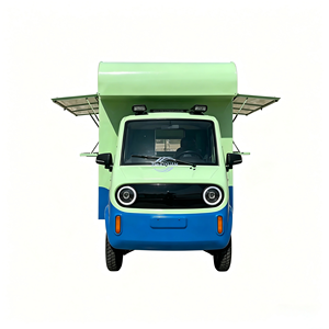 Carrito de Comida, Carrito de Comida de Cuatro Ruedas, Carrito Móvil para Desayunos, Puesto Comercial para Mercado Callejero, Puesto Móvil Dedicado a la Venta Ambulante - Product Image 1