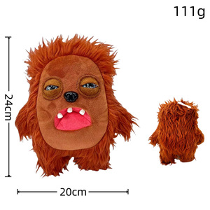 Porte-clés en peluche monstre drôle et moche aux grandes dents, pendentif bébé à crocs effrayants et mignons pour sac, cadeau de collection, vente en gros - Product Image 2