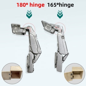 Bisagras de gabinete de cocina ajustables hidráulicas con resorte oculto de apertura de 180 grados para uso en dormitorios, apartamentos y almacenes - Product Image 4