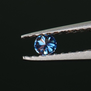 Piedras Sueltas Sintéticas de Moissanita en Oferta, Tamaño Melee, Chapadas en Azul Real, Forma Redonda, con Certificado GRA para la Fabricación de Joyas - Product Image 3