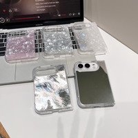 Compatible avec l'étui pour iPhone 18 FOLD, coque IMD, motif miroir glacier, écran pliable, antichoc pour Apple Ultra Cover