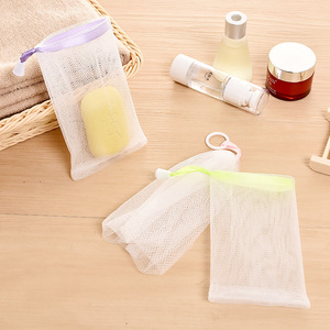 Foaming Net For Soap And Cleanser With Hanging Rope Multicolor Mesh Bag For Bath Shower Use - Product Image 1