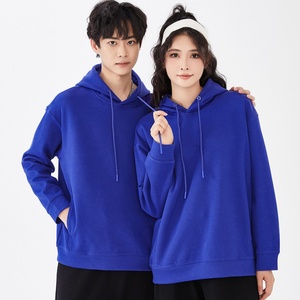เสื้อฮู้ดดี้ผู้ชายแบบหนา 330 กรัม รุ่นฤดูใบไม้ร่วง สีพื้น ปักลายทันสมัย ทรงหลวม ไหล่ตก แขนยาว - Product Image 4