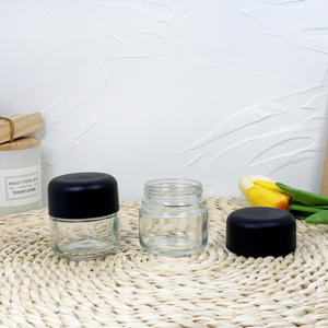 Frasco de concentrado de vidrio transparente Tapa a prueba de niños Contenedor de vidrio cuadrado Embalaje CR Logotipo personalizado - Product Image 3