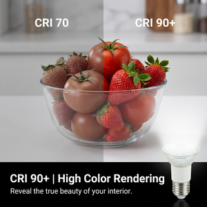 <span class=keywords><strong>Ampoule</strong></span> <span class=keywords><strong>LED</strong></span> E27 Haute Performance R50 100-240V AC Dimmable 5W Équivalent Halogène 50W IRC 90+ Sans Scintillement <span class=keywords><strong>pour</strong></span> Rail d'Éclairage - Product Image 4