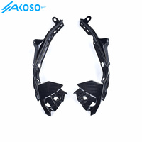 Panneaux latéraux avant en fibre de carbone AKOSO R6 pour moto Yamaha R6 2017-2024 2022 2023