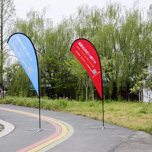 Hızlı teslimat süresi uçan plaj bayrağı Banner promosyon reklam rüzgar açık özel baskı bayrakları - Product Image 4