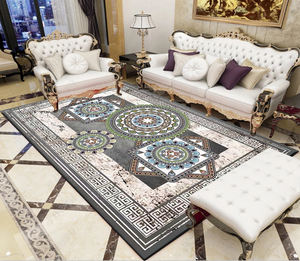 Alfombras Elegantes con Diseño de Hojas de Rosa, Alfombras Modernas de Mármol, Alfombras Estéticas para Sala de Estar y Dormitorio, Regalos de Lujo para el Hogar - Product Image 6