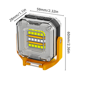 <b>USB</b> <b>Rechargeable</b> Double-Head LED Work <b>Light</b> High Power Floodlight with Waterproof ABS Lamp Body for Fishing & Camping - Product Image 2
