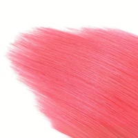 Extensiones de Cabello Humano Virgen 100% Sin Procesar de Alta Calidad con Clip, Doble Trama a Máquina, Longitud de 18 a 24 Pulgadas, Color Rosa