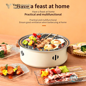 Barbecue portable en acier inoxydable avec spatule pour la cuisson en plein air et le camping - Product Image 4