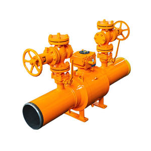 Válvula de Bola Neumática de <span class=keywords><strong>Gas</strong></span> Q361F-16C, Entierro Directo, Doble Difusión, Totalmente Soldada, Manual, para Agua y Aceite, Compatible con OEM, con Brida - Product Image 3