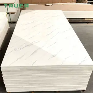 Foglio di schiuma di PVC di marmo bordo di struttura decorativa decorazione d'interni pannello di parete in pvc 3d lamina artificiale de marmol