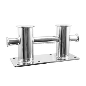 Nouveau design amarre robuste marine Double corne Bitt croix bornes en fonte borne marine pont borne taquet de bateau - Product Image 6
