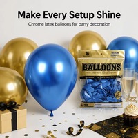 Vente en gros d'usine, ballons en latex métalliques chromés de 10 pouces, ballons pour fête, mariage, anniversaire, décoration en vrac