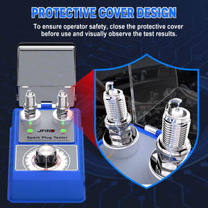 Furo Duplo Ajustável JFIND JF109 Pro Car Spark Plug Tester Detector Ignição Plug Analyzer 12V Gasolina Ferramenta De Diagnóstico - Product Image 2