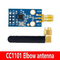 Module émetteur-récepteur sans fil SPI CC1101 433 MHz avec antenne SMA - Longue portée, faible consommation pour Arduino, ESP32, IoT, télécommande
