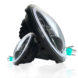 7 Inch Ronde Led Koplamp Hi-<span class=keywords><strong>Lo</strong></span> Straal 60W Halo Ring Amber Engel Oog Voor Jeep Harley Touring Electra Street Glide Yamaha - Product Image 4