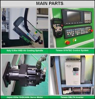 Haut de gamme, bonne qualité et prix, 4 axes, y compris le système rotatif, Machine à graver CNC RC1325 RH-ATC