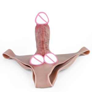 Realistic Wearable Silicone Pants <b>Dildo</b> Hollow Soft Lesbian Woman Man Masturbation Real Feel Penis Pants Adult Sex Toys Products - Product Image 3