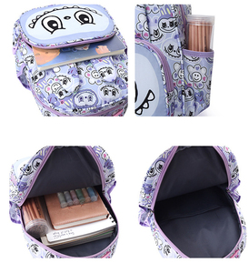 Mochilas con estampado bonito de gran capacidad a la moda para estudiantes de escuela primaria de jardín de infantes estilo de moda dibujos animados de nailon - Product Image 4