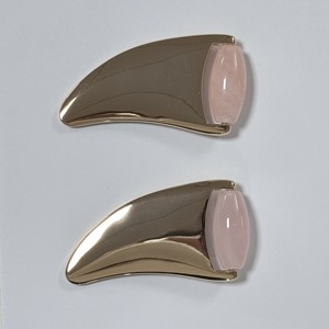 Meilleures ventes : Rouleau de jade et ensemble de Gua Sha en métal pour massage facial, ensemble de rouleaux de jade et de Gua Sha en cristal pour le visage - Product Image 2