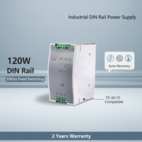 36V 120W Endüstriyel DIN Raylı Güç Kaynağı AC'den DC'ye 5A Dönüştürücü Ekipmanlar için LED Sürücü