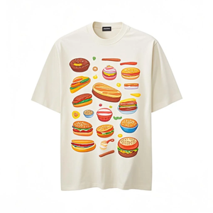 Camiseta de Verano para Hombre, Personalizada, Colorida, 100% Algodón, Impresión Serigráfica, Transpirable, Anti-Pilling, Corte Regular, Cuello Redondo, Manga Corta - Product Image 2