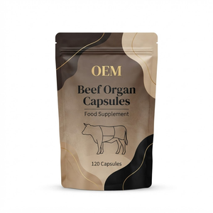 Capsules de complexe d'organes de bœuf OEM ODM 2400mg, 120 unités, en vrac, marque privée - Product Image 1