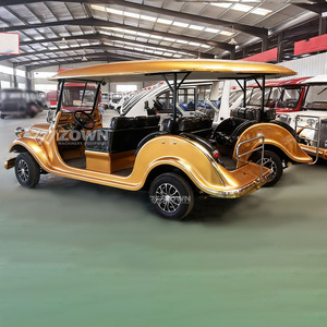 Customizable Retro Electric Classic Sightseeing Car 6 Seats Vintage Tour Shuttle with <b>72V</b> <b>Battery</b> 100km Range for Hotel - Product Image 5