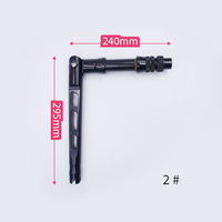 OEM 7075 Canne à pêche au thon en aluminium Alu Ajustable Butt Aluminium Saltwater Rod Butts Terminator Straight Trolling Butt