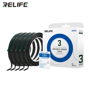 RELIFE <span class=keywords><strong>HX1</strong></span> 2/3/5mm Film Vert Mousse Noire Ruban Adhésif Double Face Lot de 5 pour Réparation d'Écran de Téléphone Portable, Outils d'Étanchéité et d'Amortissement - Product Image 6