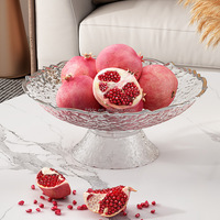 Assiette de fruits drainante à base détachable avec base polyvalente pour assiette de fruits en cristal en plastique pour la maison
