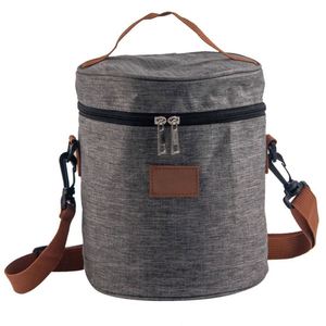 Lightweight Portable Round Insulated Picnic Waterproof Outdoor Lunch Cooler Bag - Product Image 5