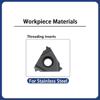 Good Mttr 436002 Threading Carbide Insert Cutting Tools Cnc Threading Inserts