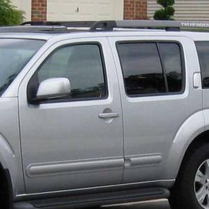 1987-Sekarang Nissan <span class=keywords><strong>Pathfinder</strong></span> / Terrano Pelindung Jendela Hitam Matte Perekat Otomatis Penahan Angin Pelindung Hujan 4PCS - Product Image 5