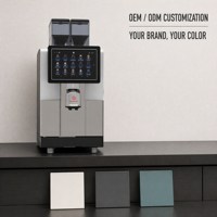 Mesin Kopi Espresso Otomatis Komersial S900 Dual Bean Hopper Layar Sentuh untuk Kafe dan Hotel