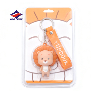 Llavero de PVC Personalizado de Longzhiyu, 20 Años de Experiencia en ODM, Logotipo de Empresa <span class=keywords><strong>Directo</strong></span>, Llaveros Promocionales, Llavero de Goma Suave 3D de Dibujos Animados - Product Image 3