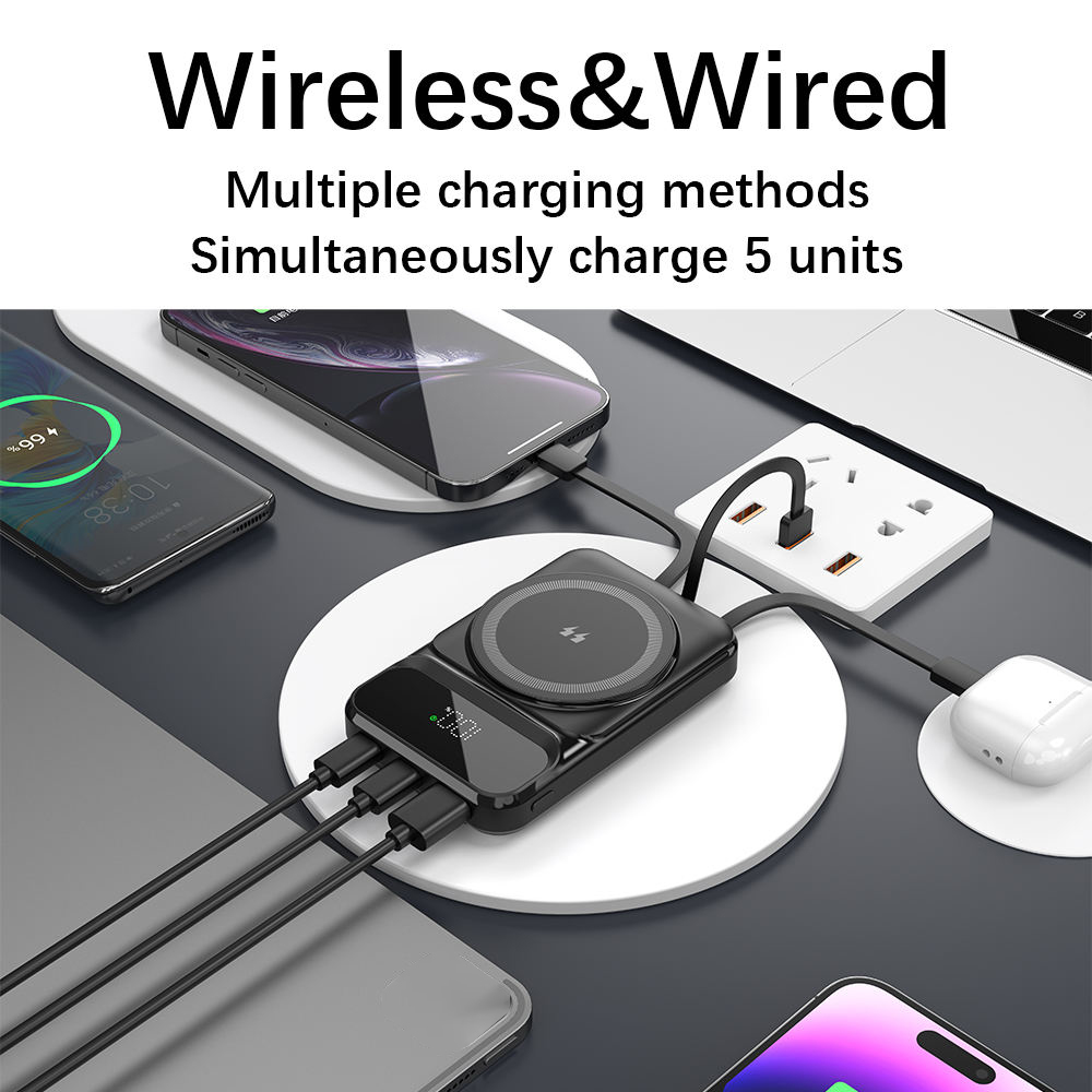power bank fast charging with cable