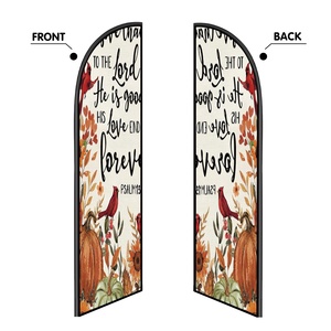 Banderas de Playa Personalizadas para Publicidad Exterior, 2.5x11 Pies, Impresión por Sublimación a Doble Cara, Forma de Lágrima, Bandera de Pluma - Product Image 3