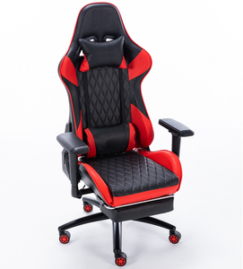 Chaise de jeu Peru Silla <span class=keywords><strong>Gamer</strong></span> en cuir, style course, pour <span class=keywords><strong>PC</strong></span> et bureau, avec repose-pieds, livraison en une seule pièce - Product Image 2